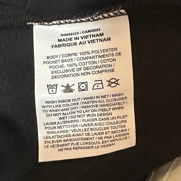 Jordan (Her)itage Women's Loose Fit Suit Pants Black Snap Detail Detail Size L - Picture 6 of 7